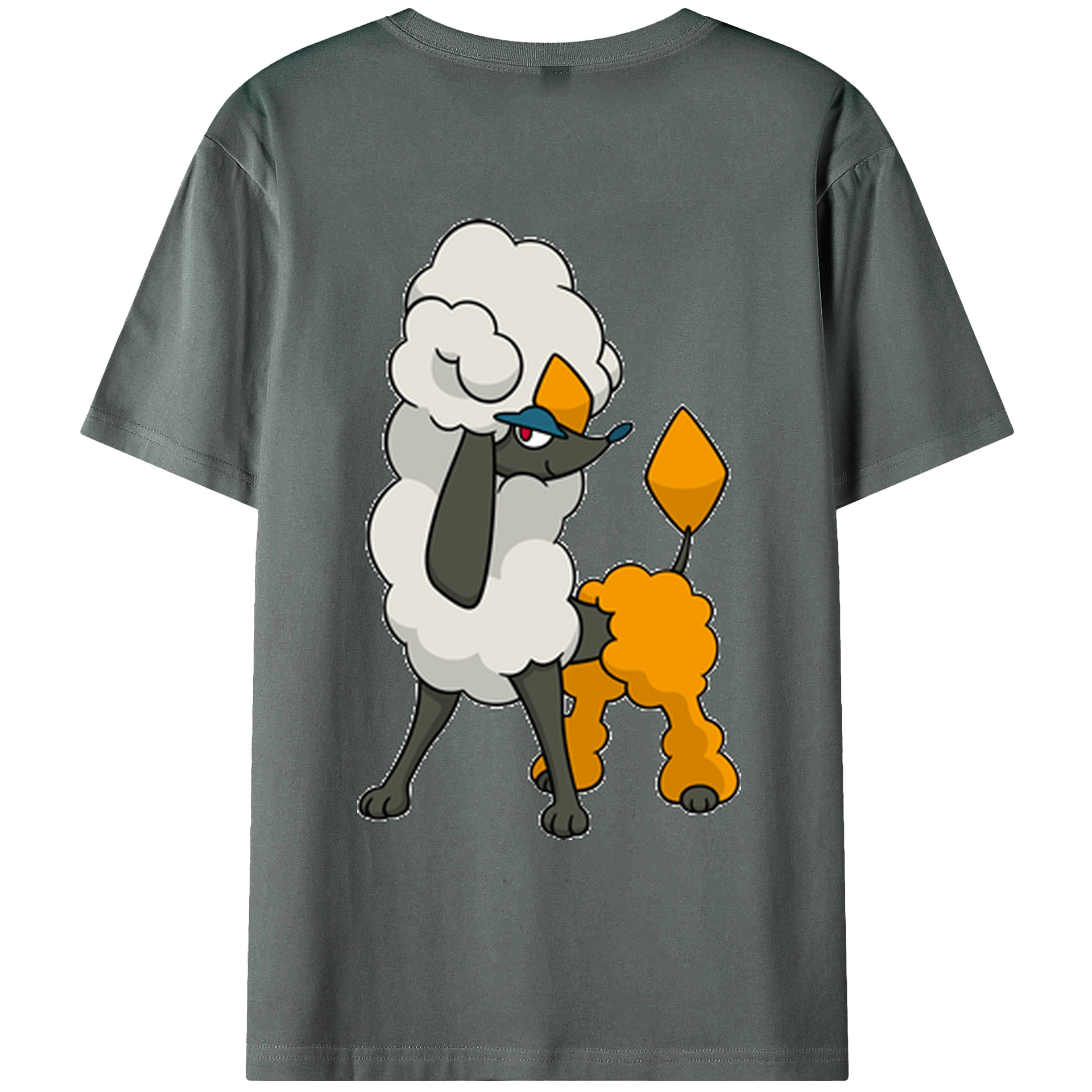 （画像用） ポケットモンスター Pokémon 綿100％ メンズ半袖Tシャツ（バックプリント） 通気性